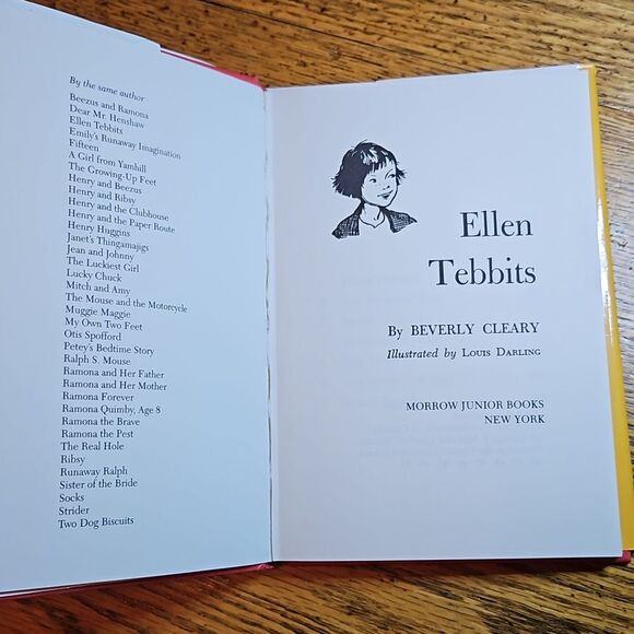 (3/$15B) Ellen Tebbits Beverly Cleary Vintage Paperback Chapter Book | Classic - Picture 3 of 5